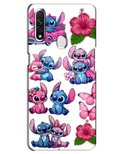 Чохол для OPPO A31 з картинкою «Стікери Stitch та Angel»