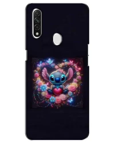 Чохол для OPPO A31 з картинкою «Stitch у квітах»