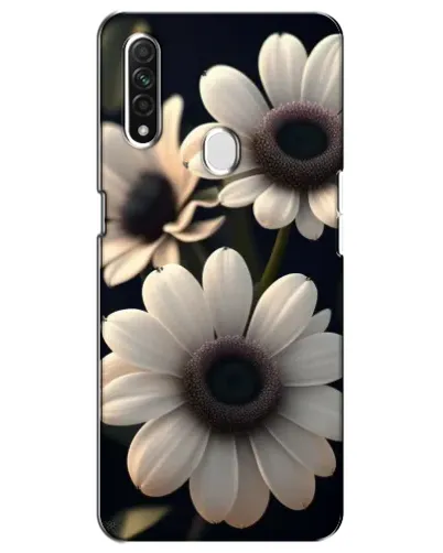 Чехол для OPPO A31 с картинкой «Белые маргаритки макро»