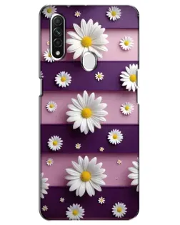 Чехол для OPPO A31 с картинкой «Ромашки на фиолетовом» Чехол для OPPO A31 с картинкой «Ромашки на фиолетовом»