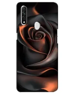 Чехол для OPPO A31 с картинкой «Шелковая черная роза» Чехол для OPPO A31 с картинкой «Шелковая черная роза»