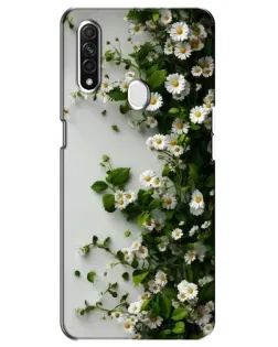 Чехол для OPPO A31 с картинкой «Ветка мелких белых цветов» Чехол для OPPO A31 с картинкой «Ветка мелких белых цветов»