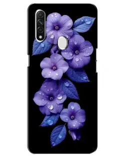 Чехол для OPPO A31 с картинкой «Фиолетовые цветы с росою» Чехол для OPPO A31 с картинкой «Фиолетовые цветы с росою»