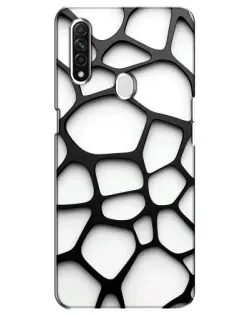 Чехол для OPPO A31 с картинкой «Белая объемная сетка» Чехол для OPPO A31 с картинкой «Белая объемная сетка»