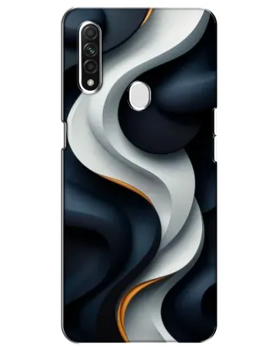 Чохол для OPPO A31 з картинкою «Об'ємні чорно-білі стрічки» Чохол для OPPO A31 з картинкою «Об'ємні чорно-білі стрічки»