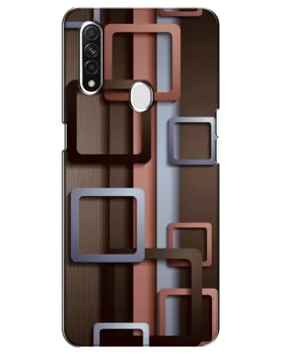 Чохол для OPPO A31 з картинкою «Коричневі об'ємні квадрати» Чохол для OPPO A31 з картинкою «Коричневі об'ємні квадрати»