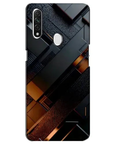 Чохол для OPPO A31 з картинкою «Чорні геометричні блоки» Чохол для OPPO A31 з картинкою «Чорні геометричні блоки»