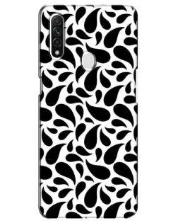 Чохол для OPPO A31 з картинкою «Контрастні чорні краплі»
