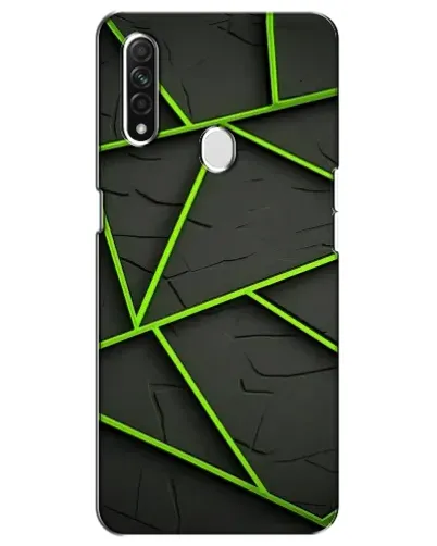 Чохол для OPPO A31 з картинкою «Зелені геометричні лінії» Чохол для OPPO A31 з картинкою «Зелені геометричні лінії»