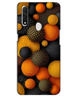 Чохол для OPPO A31 з картинкою «Об'ємні помаранчеві сфери»