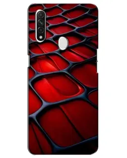 Чохол для OPPO A31 з картинкою «Червона глянцева сітка»