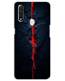 Чохол для OPPO A31 з картинкою «Червона лавова тріщина»