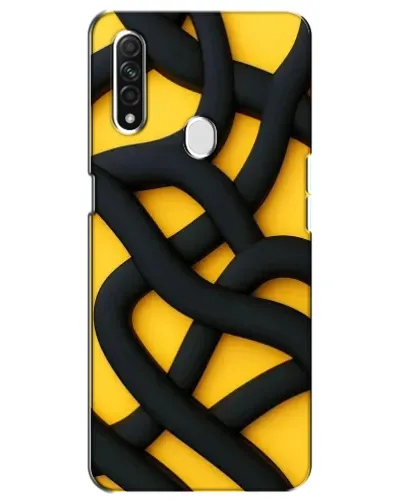 Чохол для OPPO A31 з картинкою «Чорне жовте переплетення» Чохол для OPPO A31 з картинкою «Чорне жовте переплетення»