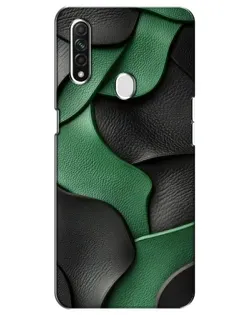 Чохол для OPPO A31 з картинкою «Зелені шкіряні хвилі»