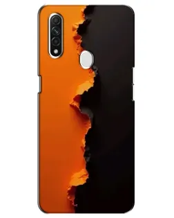 Чохол для OPPO A31 з картинкою «Помаранчевий розлом»