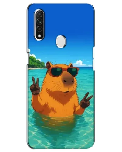 Чехол для OPPO A31 с картинкой «Морская капибара»