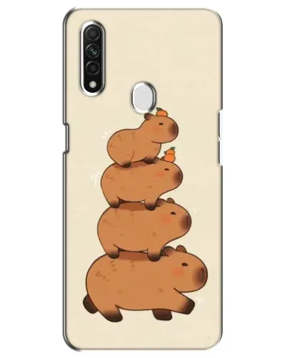 Чехол для OPPO A31 с картинкой «Башня из капибар»