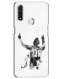 Чехол для OPPO A31 с картинкой «Черно-белый силуэт Месси» Чехол для OPPO A31 с картинкой «Черно-белый силуэт Месси»