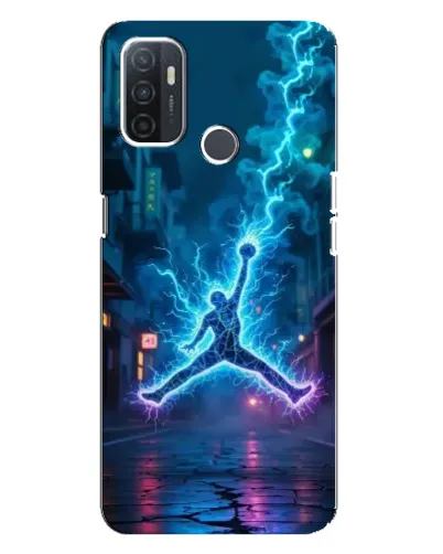 Чохол для OPPO A32 з картинкою «Jordan Gold Jumpman»