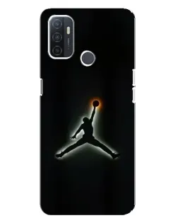 Чохол для OPPO A32 з картинкою «Jordan Gradient Logo»