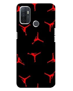Чохол для OPPO A32 з картинкою «Jordan Red Pattern»