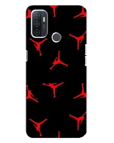 Чохол для OPPO A32 з картинкою «Jordan Red Pattern»