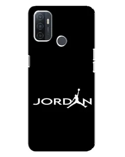 Чохол для OPPO A32 з картинкою «Jordan White Logo»
