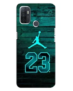Чохол для OPPO A32 з картинкою «Jordan Cyan 23»