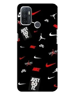 Чохол для OPPO A32 з картинкою «Nike Mix Pattern»