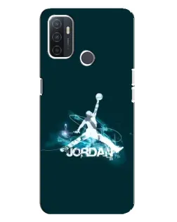 Чохол для OPPO A32 з картинкою «Jordan Blue Fire»