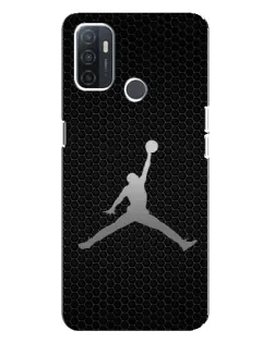 Чохол для OPPO A32 з картинкою «Jordan Dark Carbon»