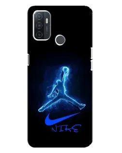 Чохол для OPPO A32 з картинкою «Jordan Neon Blue»