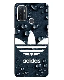 Чохол для OPPO A32 з картинкою «Adidas Trefoil Blue»
