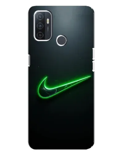 Чохол для OPPO A32 з картинкою «Неоновий контур Nike»