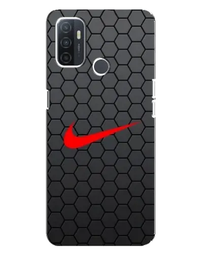 Чохол для OPPO A32 з картинкою «Nike — карбонова сітка»