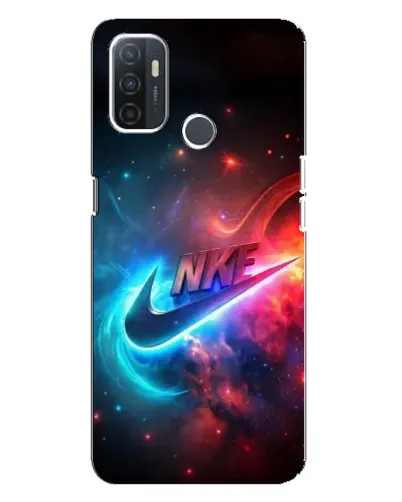 Чохол для OPPO A32 з картинкою «Вогняний логотип Nike»