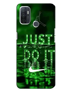 Чохол для OPPO A32 з картинкою «Зелений неоновий Nike» Чохол для OPPO A32 з картинкою «Зелений неоновий Nike»