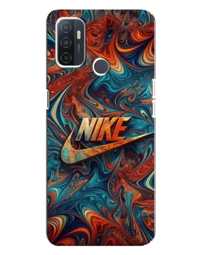 Чохол для OPPO A32 з картинкою «Nike в абстракції»