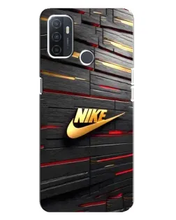 Чохол для OPPO A32 з картинкою «Золотий Nike на металі» Чохол для OPPO A32 з картинкою «Золотий Nike на металі»