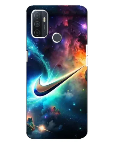 Чохол для OPPO A32 з картинкою «Космічний Nike Swoosh»