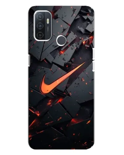 Чохол для OPPO A32 з картинкою «Nike — ефект розломів»