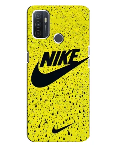 Чохол для OPPO A32 з картинкою «Жовтий текстурний Nike»