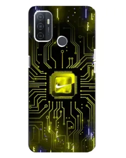 Чохол для OPPO A32 з картинкою «Nike — золота іскра» Чохол для OPPO A32 з картинкою «Nike — золота іскра»