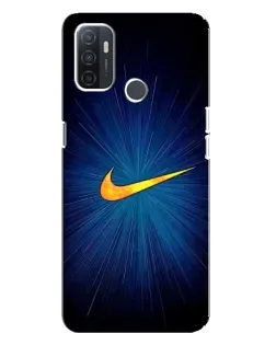 Чохол для OPPO A32 з картинкою «Синій пульс Nike» Чохол для OPPO A32 з картинкою «Синій пульс Nike»