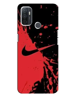 Чохол для OPPO A32 з картинкою «Червоні бризки Nike» Чохол для OPPO A32 з картинкою «Червоні бризки Nike»