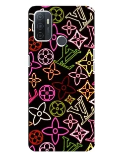 Чохол для OPPO A32 з картинкою «Неоновий мікс Nike»