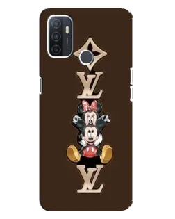 Чехол для OPPO A32 с картинкой «LV и Микки Маус»