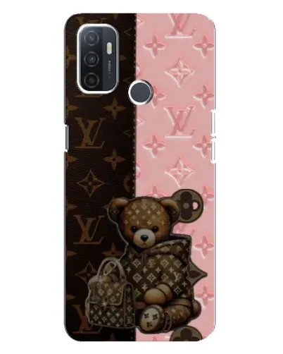 Чехол для OPPO A32 с картинкой «Мишка в стиле LV»
