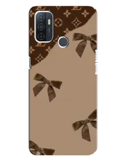 Чехол для OPPO A32 с картинкой «LV — кофейный атлас»
