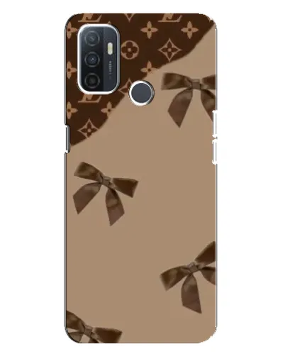 Чехол для OPPO A32 с картинкой «LV — кофейный атлас»